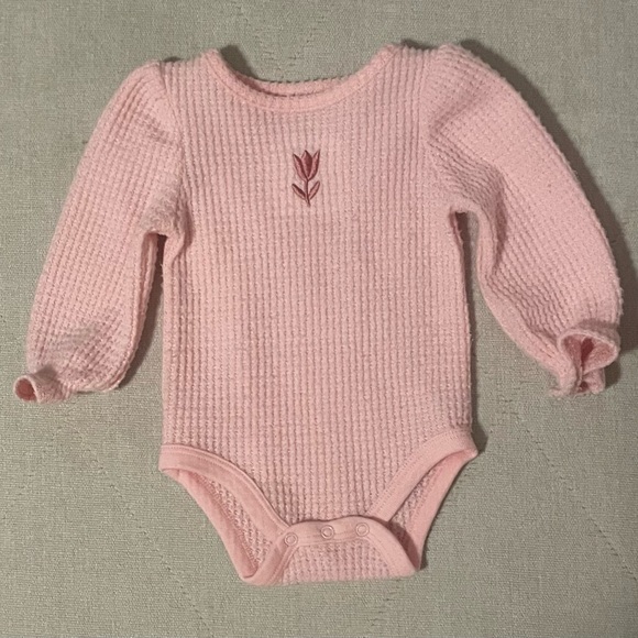 Okie Dokie Pink Knit Baby Outfit - Picture 3 of 5